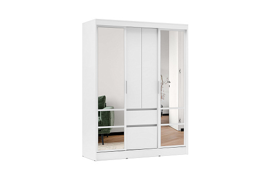 Шкаф-купе Симпл ШКК-06 белый
