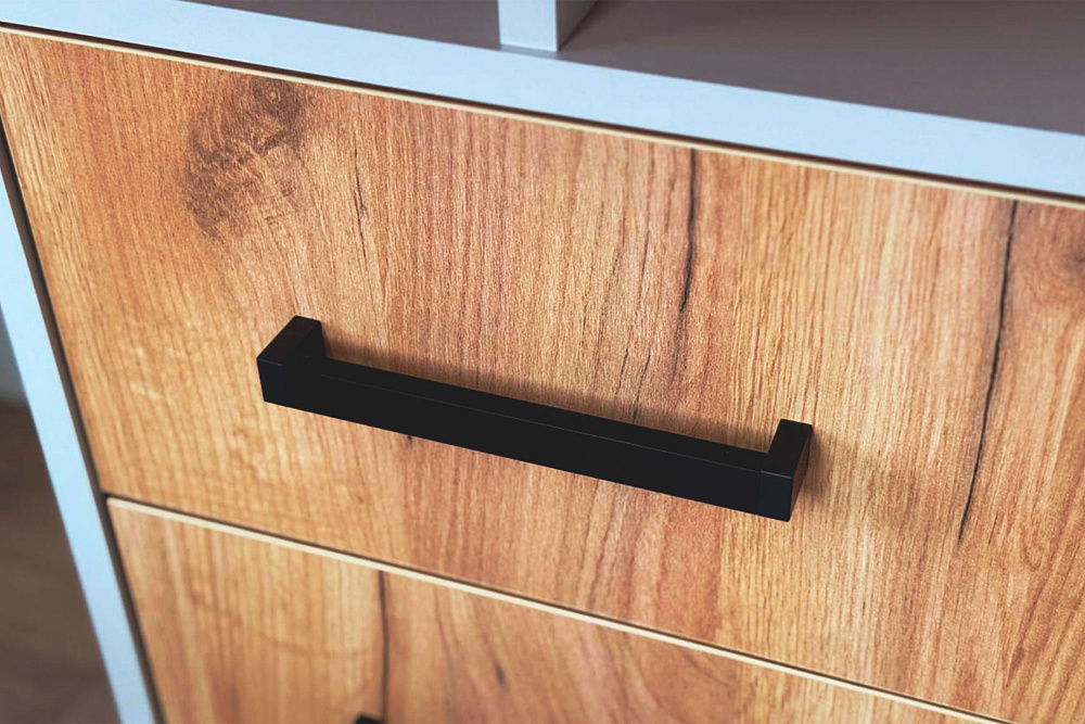 Стол компьютерный Лайт-2 кашемир / дуб крафт золотой