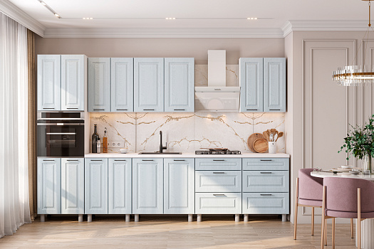 Модульная кухня Портленд деним голубой