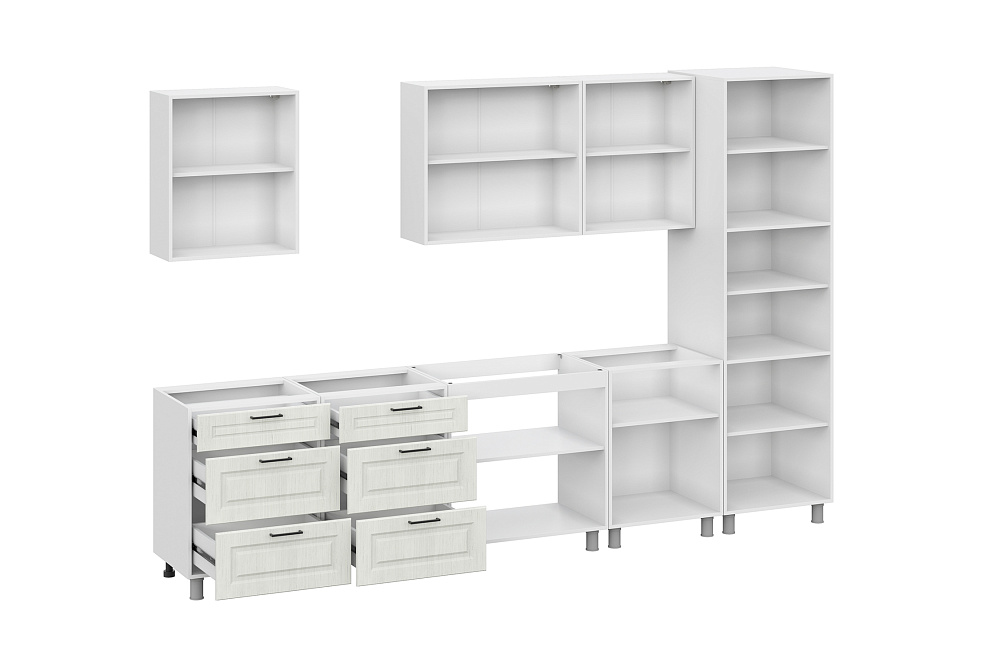 Модульная кухня Портленд карельская береза