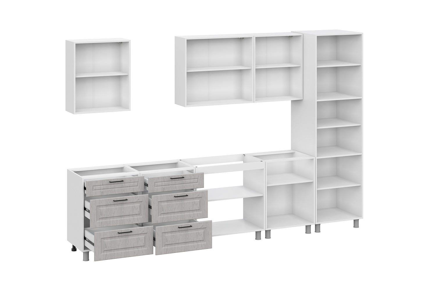 Модульная кухня Портленд мускат структурный