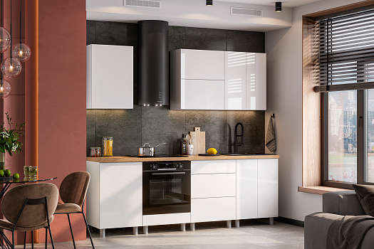 Модульная кухня Аттика белый глянец