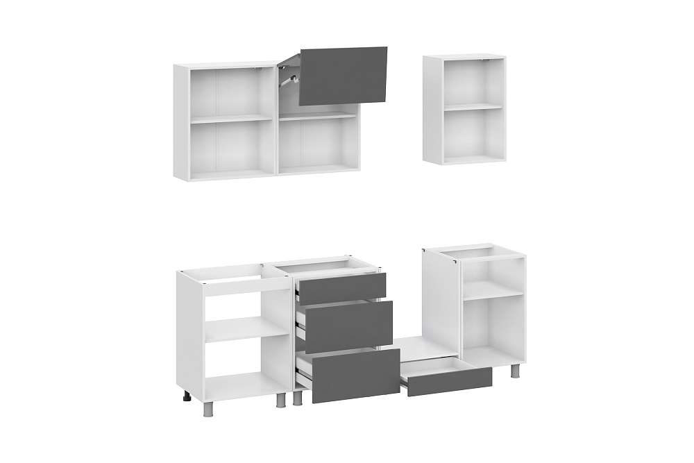 Модульная кухня Аттика графит