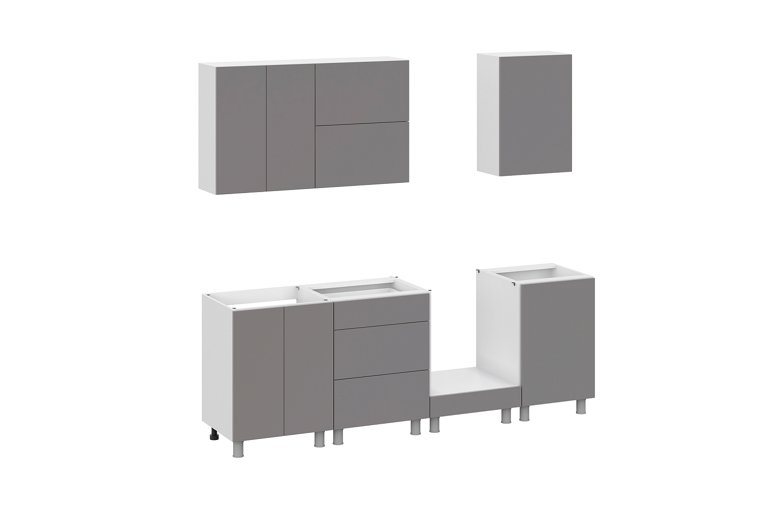 Модульная кухня Аттика грей