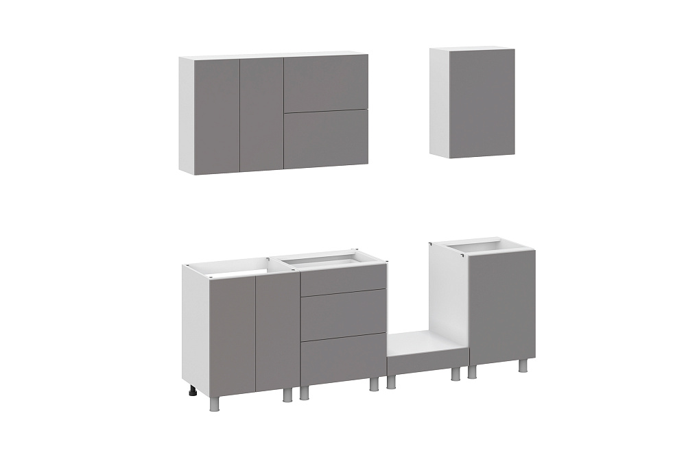 Модульная кухня Аттика грей