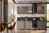 Модульная кухня Веллум камень темный