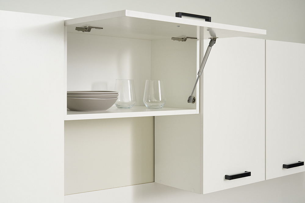 Модульная кухня Брауни белый гладкий / дуб вотан