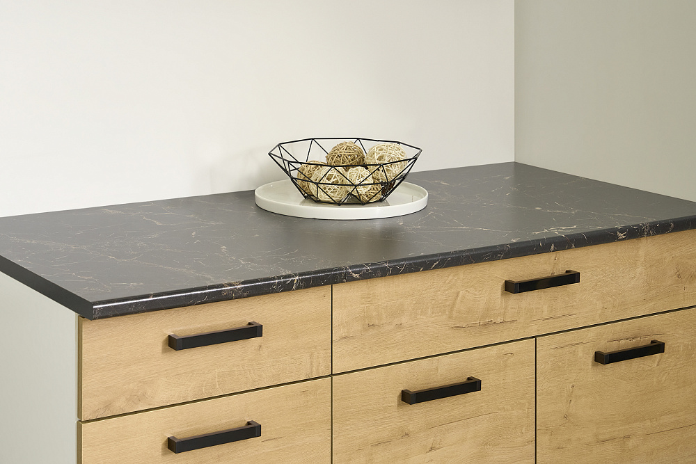 Модульная кухня Брауни белый гладкий / дуб вотан