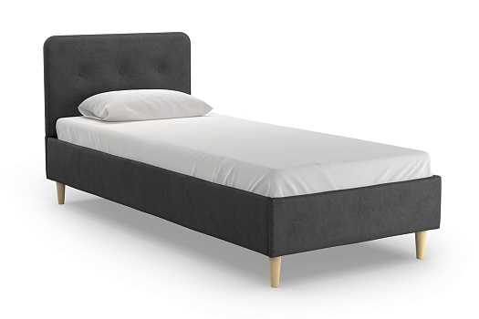Кровать односпальная Милена темно-серая