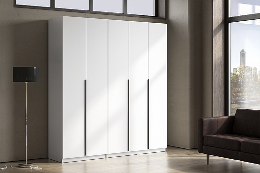 Комплект шкафов Тивина 2 м белый текстурный