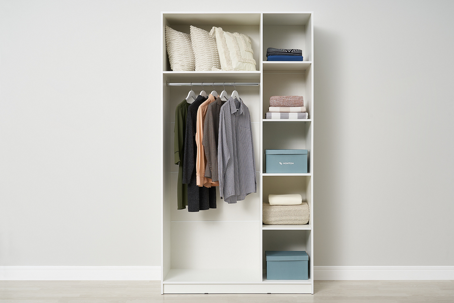 Шкаф 3-х створчатый Берген с зеркалами белое дерево