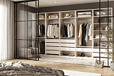 Модульная гардеробная Теларо открытая кашемир