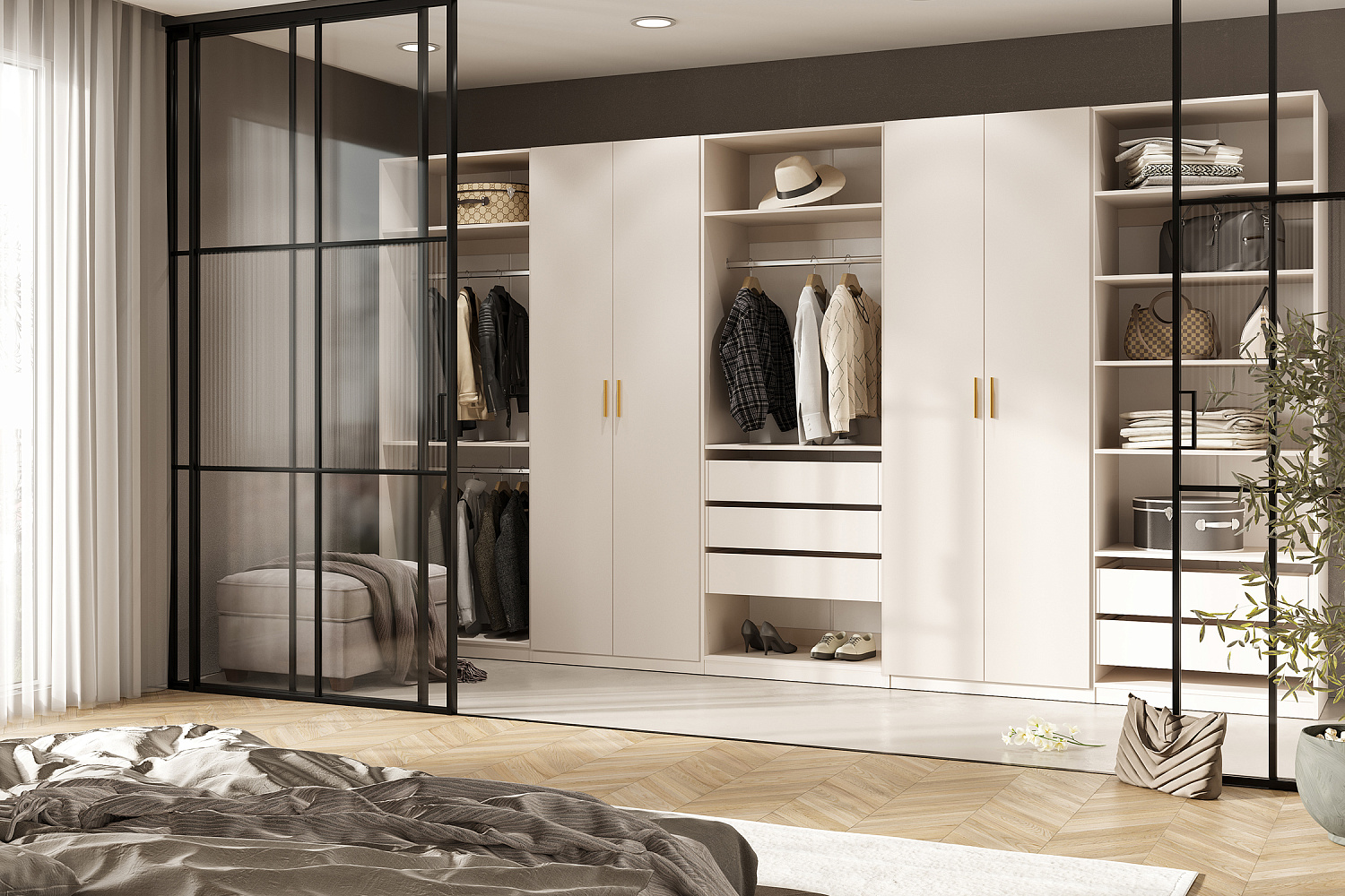 Модульная гардеробная Теларо кашемир