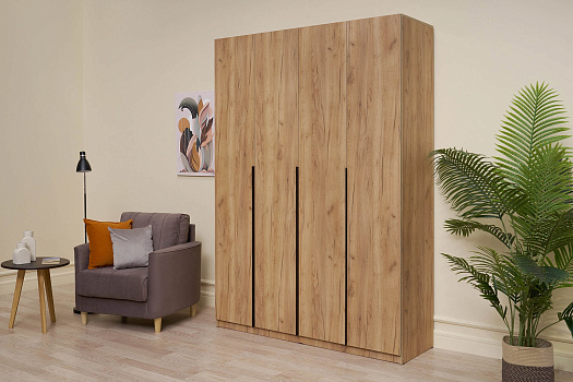 Шкаф 4-х створчатый Тивина дуб золотой