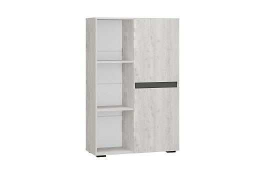 Стеллаж Мрия бетон пайн светлый / графит