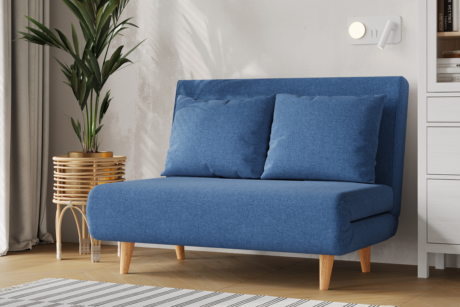 Диван откидной Лив синий