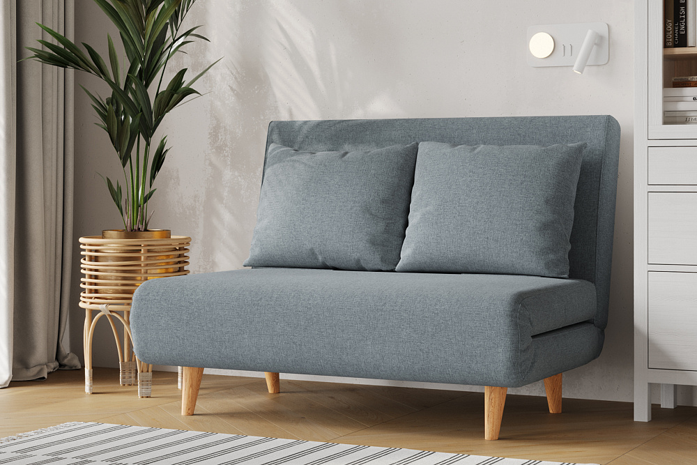 Диван откидной Лив темно-серый