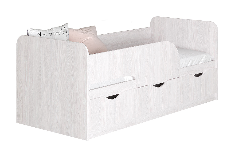 Кровать односпальная Стандарт ясень белый