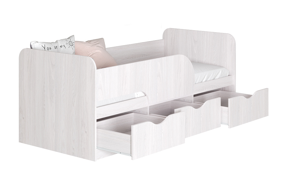 Кровать односпальная Стандарт ясень белый