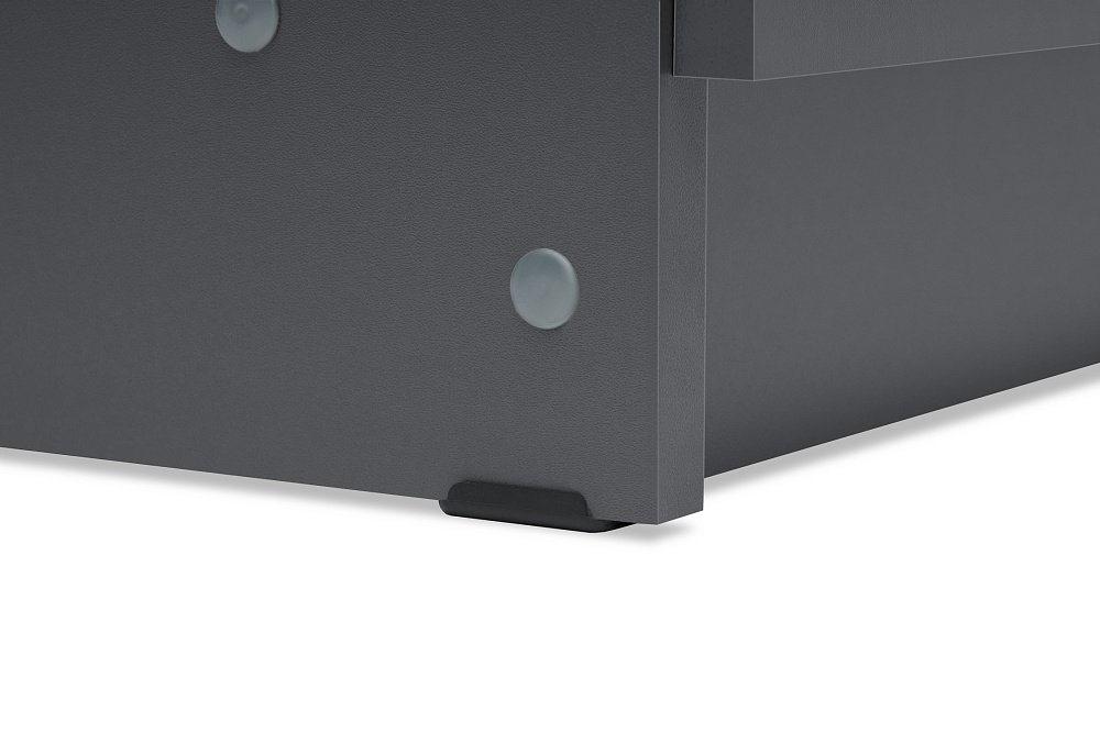 Шкаф 3-х створчатый Берген с зеркалом серый графит