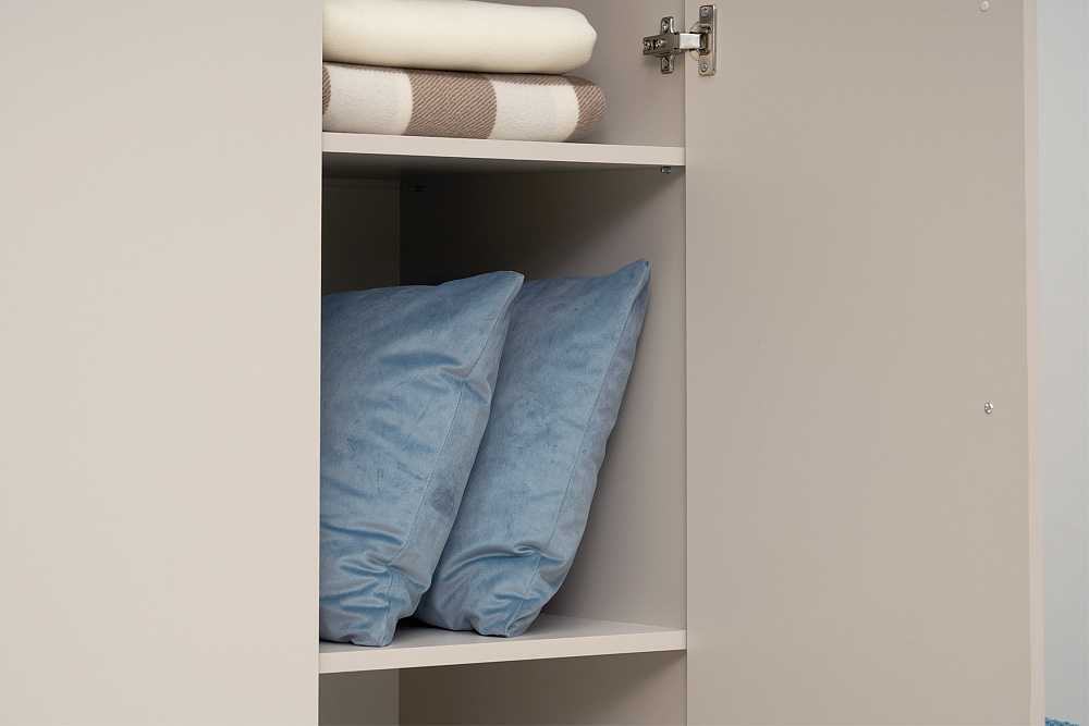 Шкаф 4-х створчатый Берген 1.6 м с зеркалами кашемир