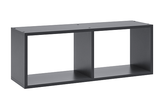 Полка книжная Эккервуд графит серый