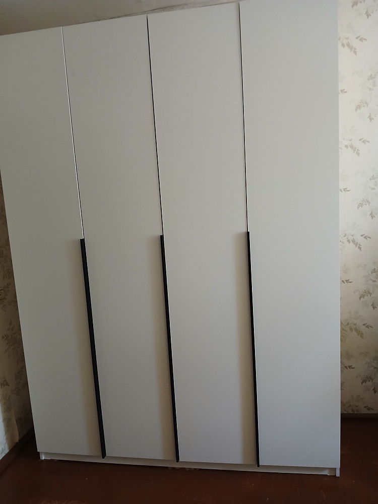 Шкаф 4-х створчатый Тивина графит серый