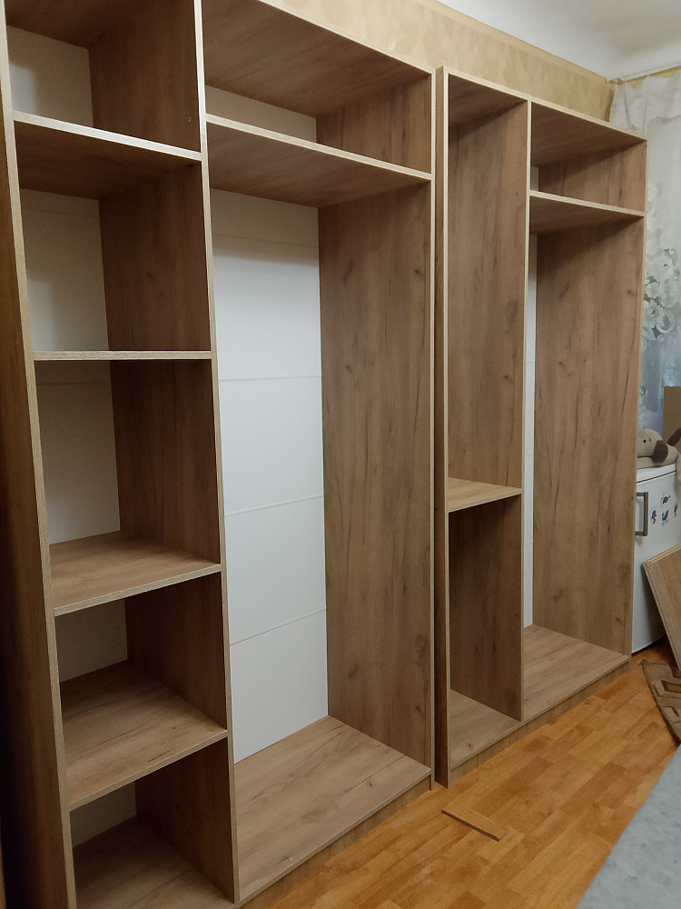 Шкаф 3-х створчатый Тивина графит серый