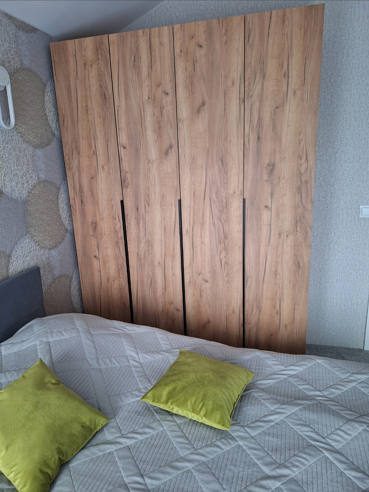 Шкаф 4-х створчатый Тивина графит серый