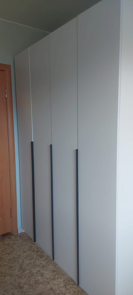 Шкаф 4-х створчатый Тивина графит серый