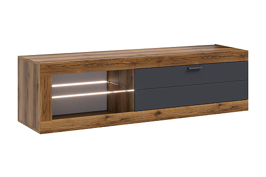 ТВ-тумба малая Прага дуб делано / графит софт