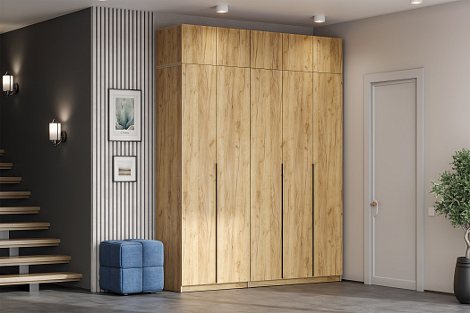 Комплект шкафов Тивина 2 м с антресолью дуб золотой