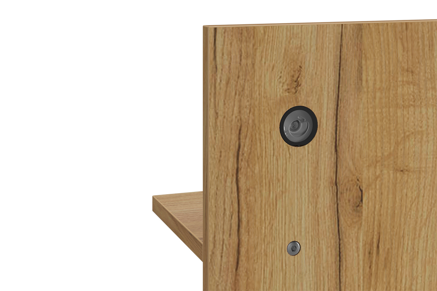 Вешалка Бодрум дуб крафт золотой