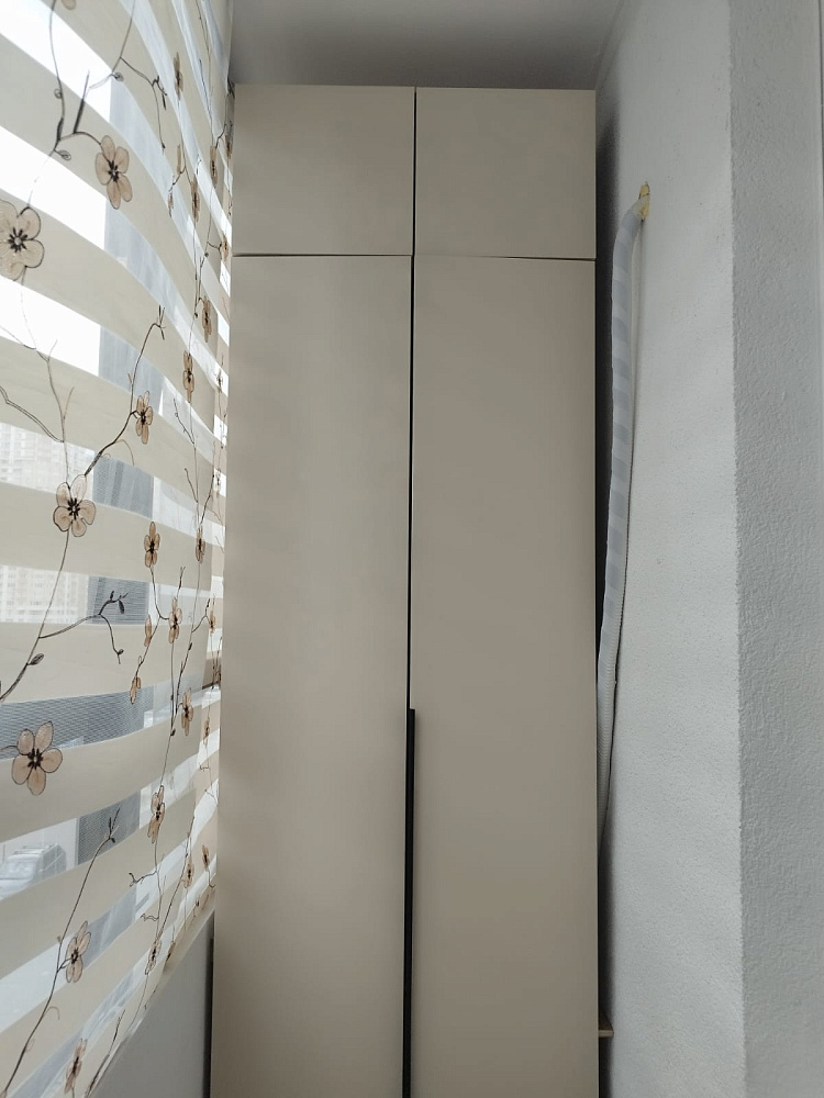 Шкаф 2-х створчатый Тивина с антресолью графит серый