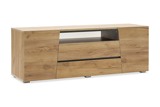 Тумба ТВ Соренто дуб крафт / бетон темный