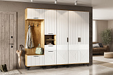 Модульная прихожая Флэш дуб крафт / браш вайт