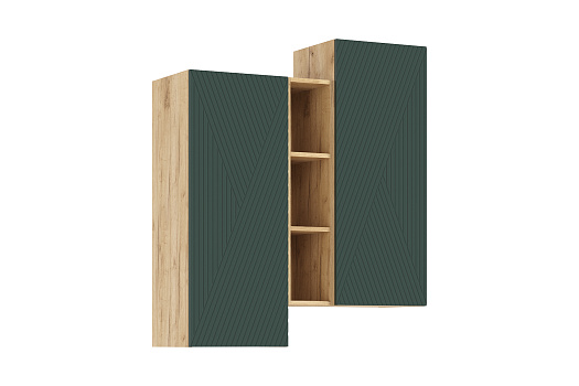 Шкаф навесной Флэш дуб крафт / браш мени грин