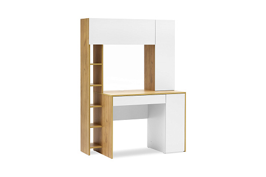 Стол компьютерный Комфорт 12.71 дуб крафт золотой / белый