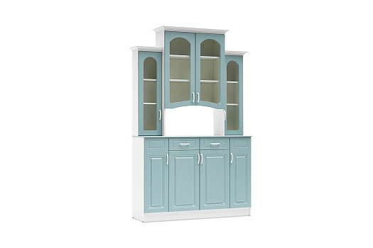 Буфет Констанция 4-х створчатый голубой
