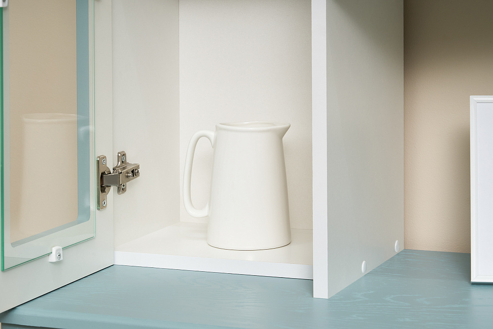 Буфет Констанция 4-х створчатый голубой