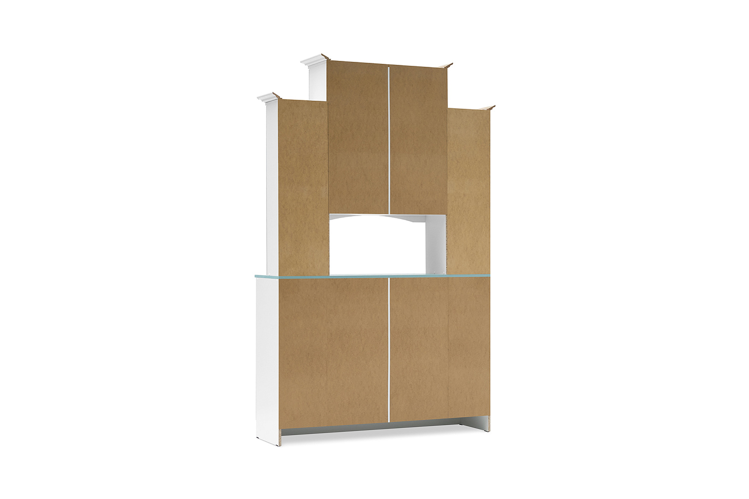 Буфет Констанция 4-х створчатый голубой