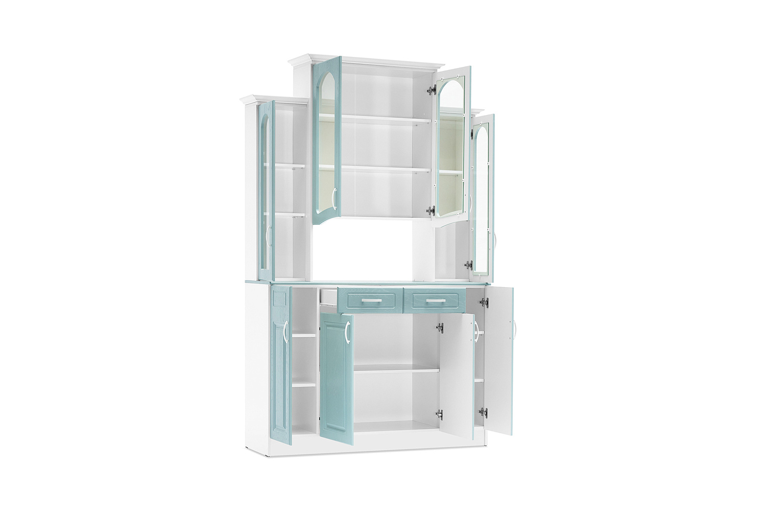 Буфет Констанция 4-х створчатый голубой