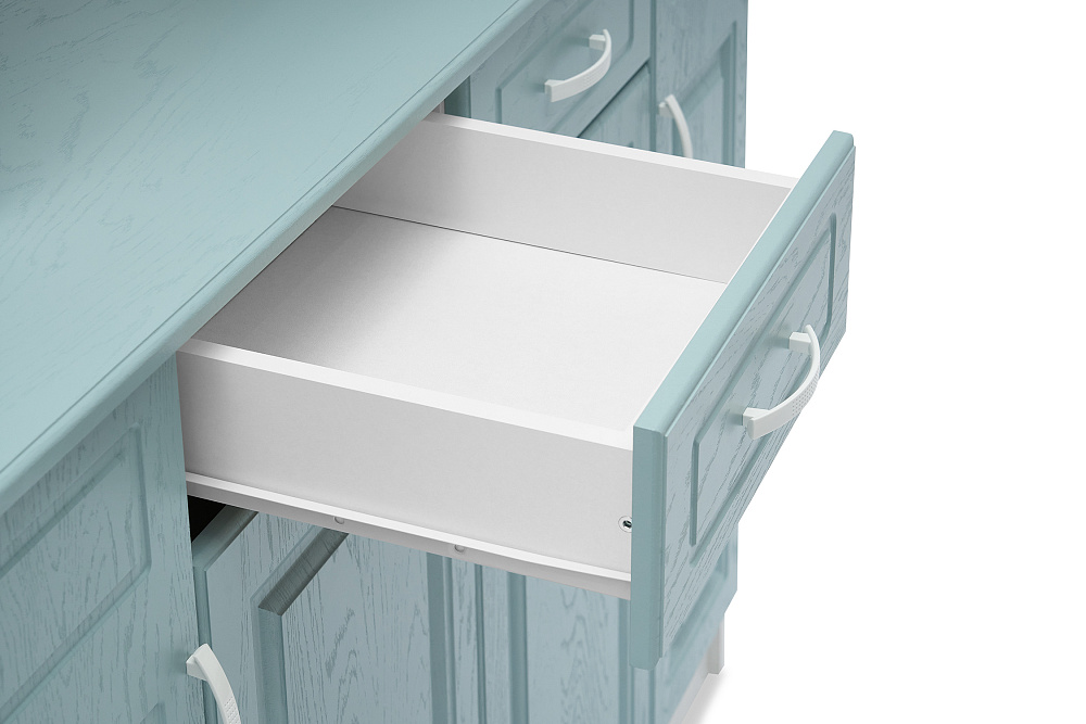 Буфет Констанция 4-х створчатый голубой