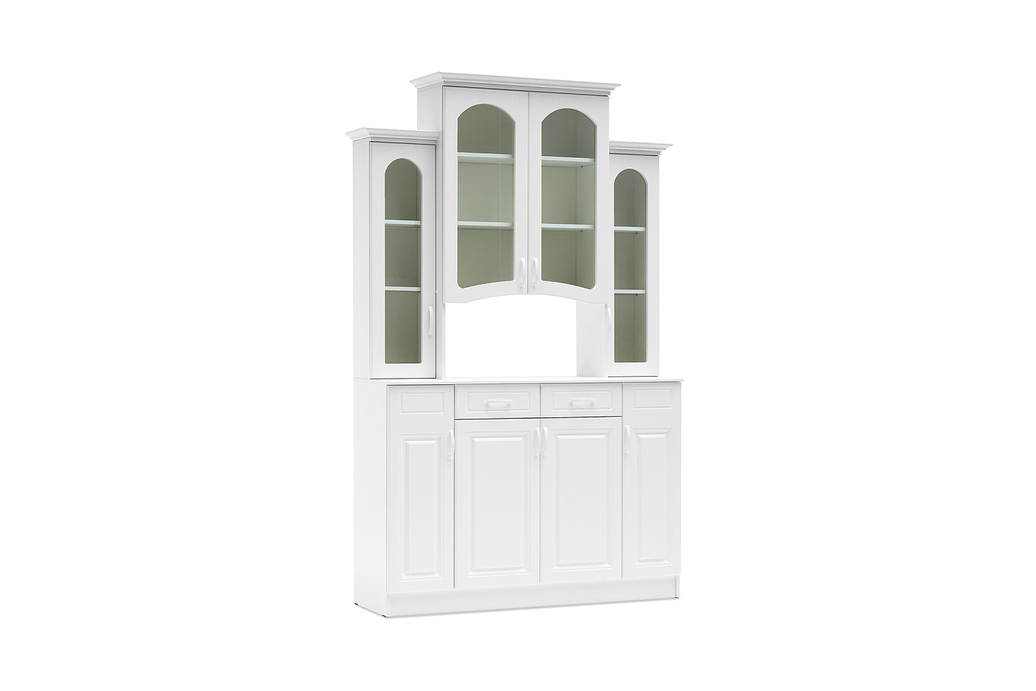 Буфет Констанция 4-х створчатый белый матовый