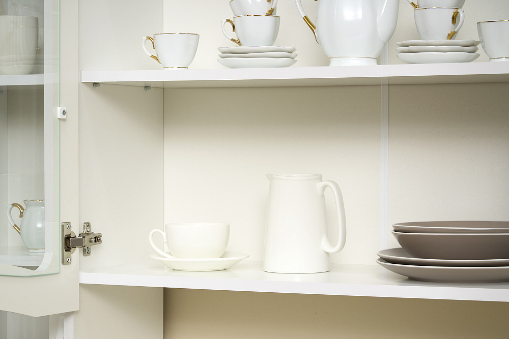 Буфет Констанция 4-х створчатый белый матовый