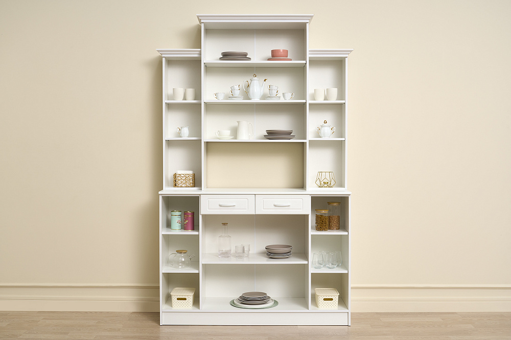 Буфет Констанция 4-х створчатый белый матовый