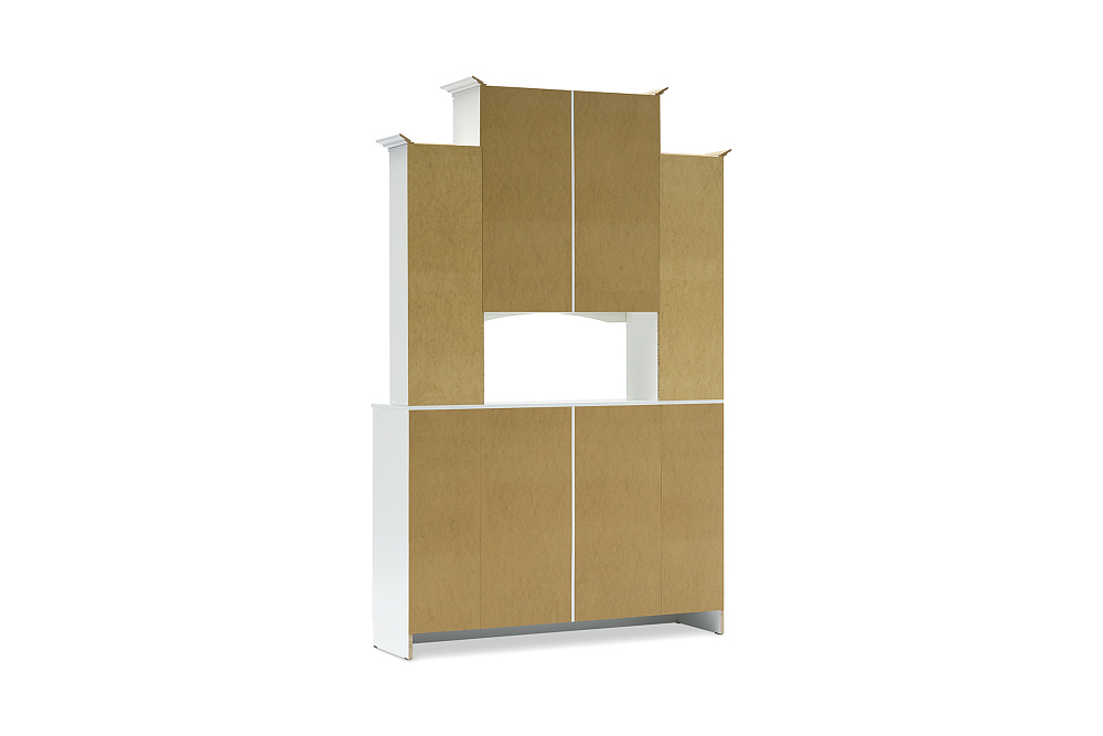 Буфет Констанция 4-х створчатый белый матовый