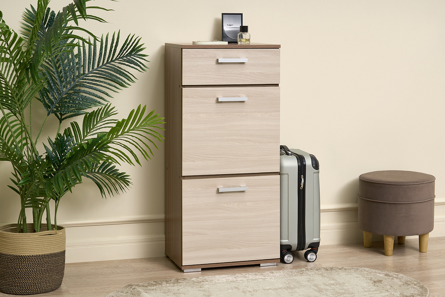 Тумба высокая Ника ясень шимо