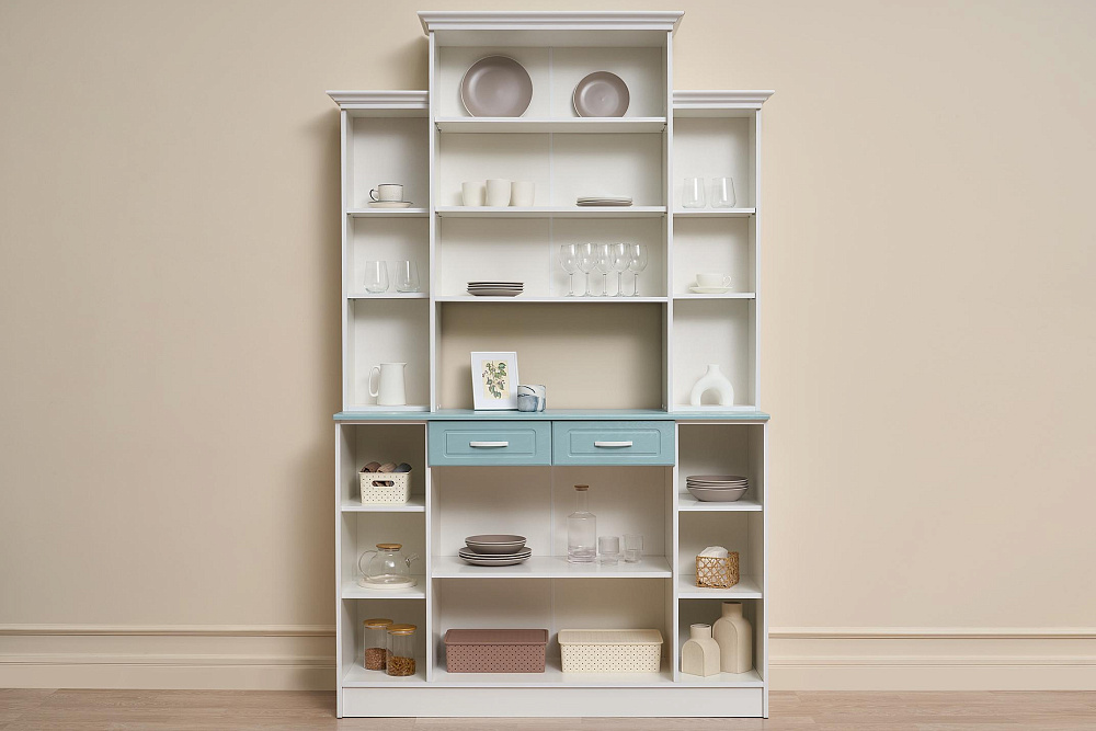 Буфет Констанция 4-х створчатый голубой