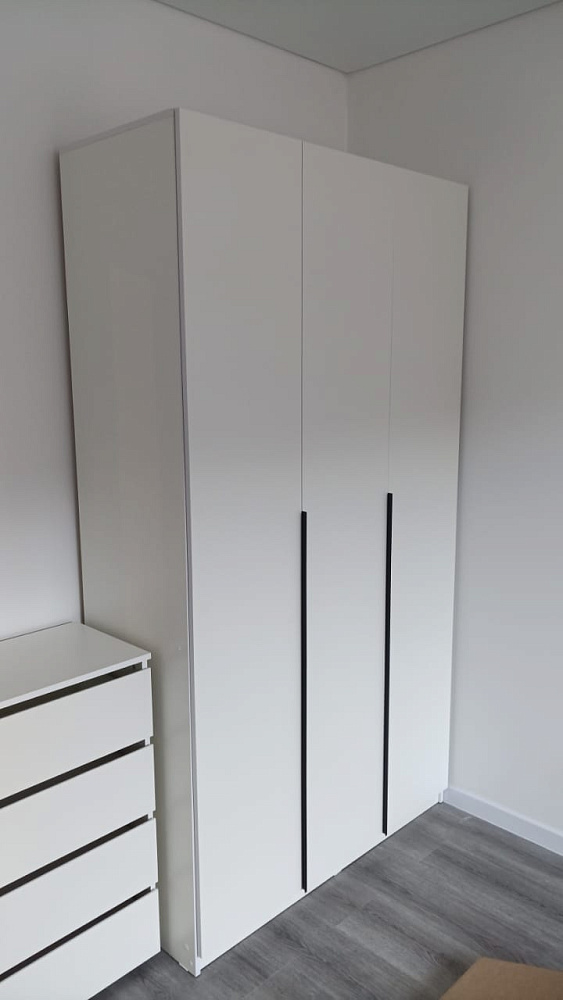 Шкаф 3-х створчатый Тивина графит серый